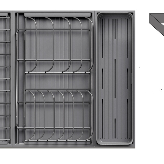 Сушка выдвижная И135 Дайнинг Агент, 600, АНТРАЦИТ/Антрацит