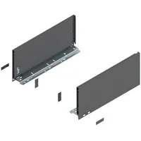 770C4002S Z R+L V1 OG-M Царга, "C" (177 мм), Legrabox 400 мм, левая/правая, белый шелк