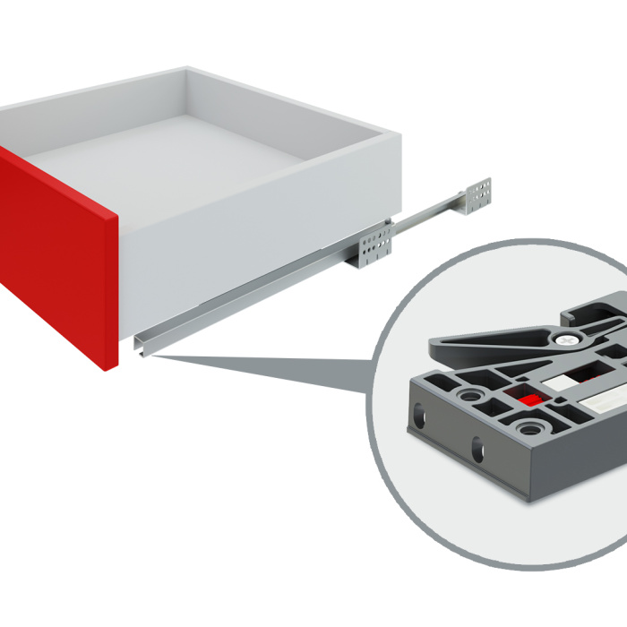 Направляющие скрытого монтажа В-Slide DB7776Zn/450