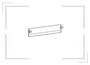 ПЕРЕДНЯЯ ПАНЕЛЬ ВНУТРЕННЕГО ЯЩИКА AVANTECH YOU,H101,L2000, АЛЮМИНИЙ,БЕЛАЯ