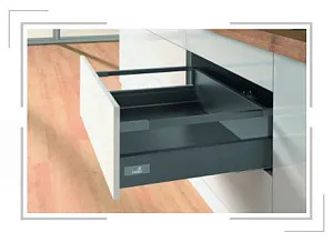 КОМПЛЕКТ КОРОБА INNOTECH ATIRA ПОЛНОГО ВЫДВ. С SILENT SYSTEM, H176, NL420, РЕЛИНГИ, АНТРАЦИТ