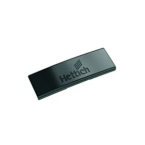 ЗАГЛУШКА НА КОНСОЛЬ ПЕТЛИ SENSYS,С ЛОГОТИПОМ HETTICH, СТАЛЬ,ЧЕРНЫЙ ОБСИДИАН