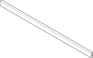ZRG.1046Z RELING 20SEIW Прямоугольный рейлинг 1046мм Intivo/Antaro, белый шёлк