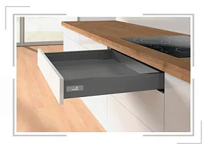 КОМПЛЕКТ ЯЩИКА INNOTECH ATIRA ЧАСТИЧ. ВЫДВ. С SILENT SYSTEM, H70,NL350,АНТРАЦИТ