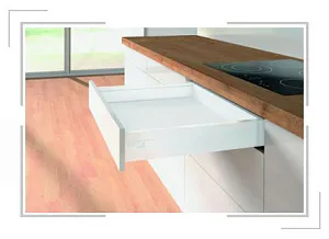 КОМПЛЕКТ ЯЩИКА INNOTECH ATIRA ПОЛН. ВЫДВ. С PUSH TO OPEN, H70, NL470, БЕЛЫЙ
