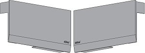 22K8000 ABD R+L V1SWIG Комплект заглушек AVENTOS HK TOP левая/правая, белый шелк